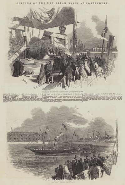 Ouverture du nouveau bassin à vapeur à Portsmouth - Myles Birket Foster